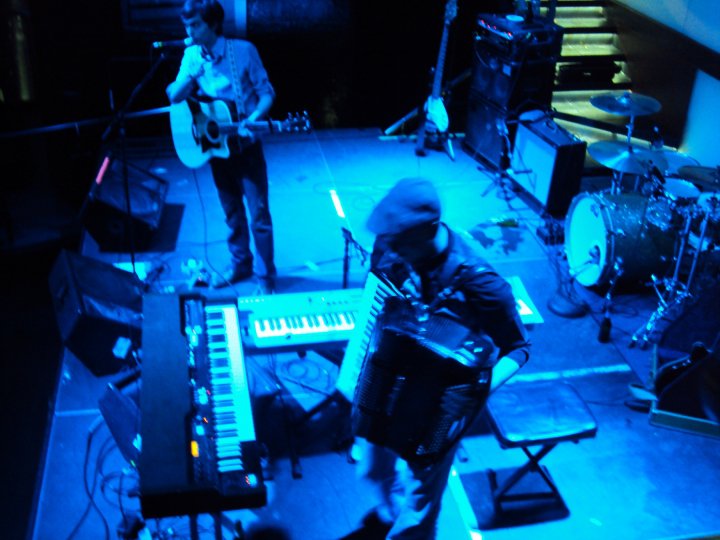 John Rokosz playing accordion with Paul Luc at Diesel