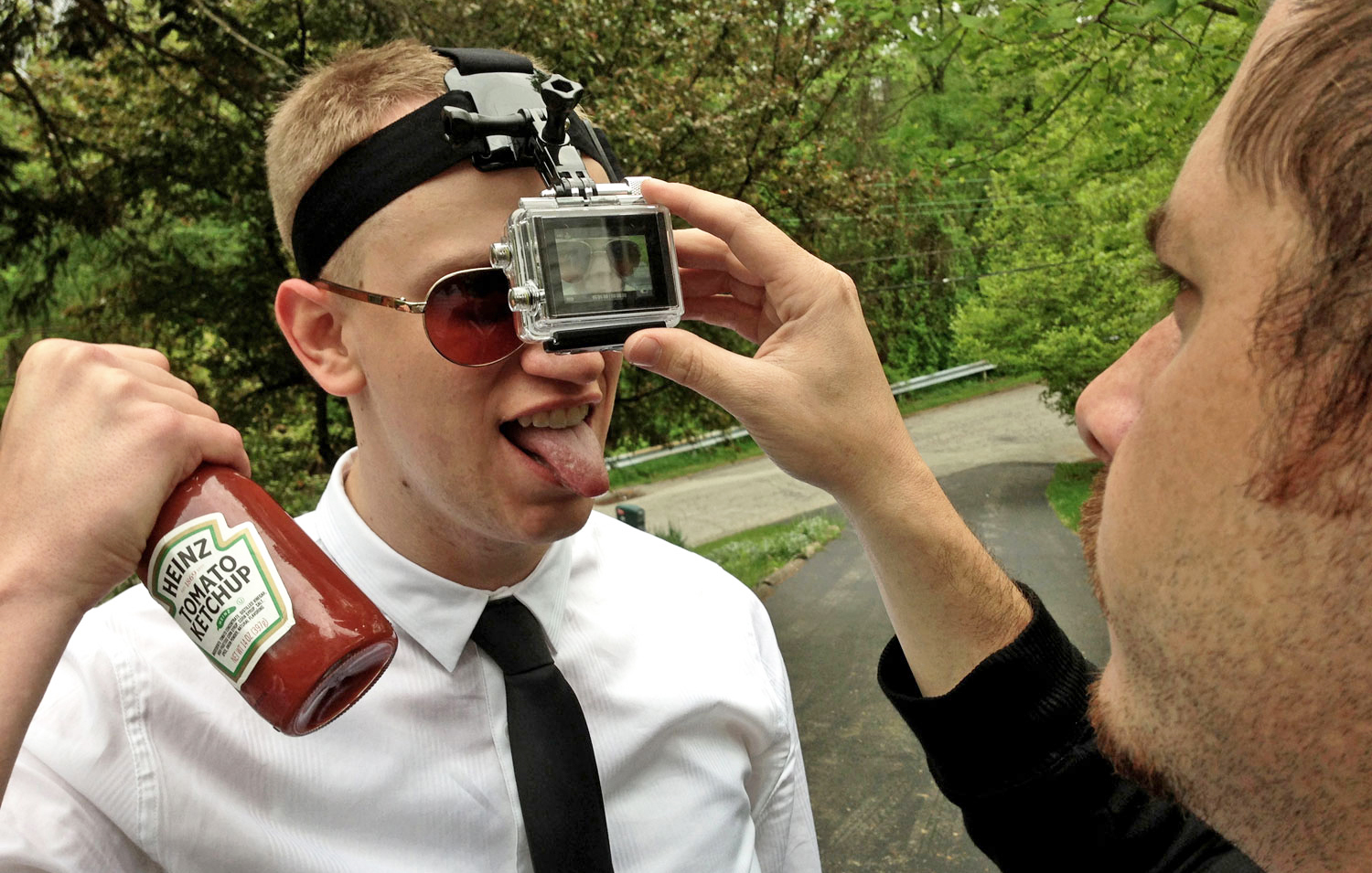 John Rokosz and Marcus Morelli, using the GoPro camera