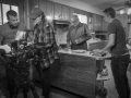 On the set of "Grandpa and Shorty"